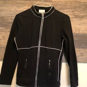 Neiman Marcus black and white track jacket